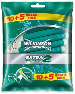 Wilkinson Extra2 Sensitive Wegwerpscheermesjes (10+5 gratis) 15ST