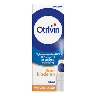 Otrivin Xylometazoline HCI 0,5 mg/ml Kinder Neusspray bij een verstopte neus 10ML Otrivin Xylometazoline HCI 0,5 mg/ml Kinder Neusspray bij een verstopte neus 10ML