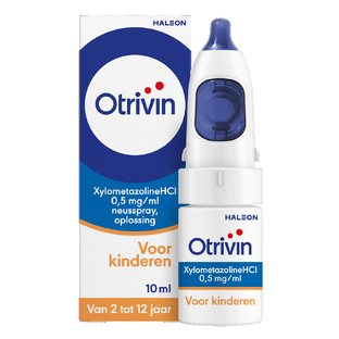 Otrivin Xylometazoline HCI 0,5 mg/ml Kinder Neusspray bij een verstopte neus 10ML Otrivin Xylometazoline HCI 0,5 mg/ml Kinder Neusspray bij een verstopte neus 10ML