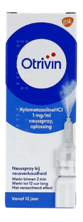 Otrivin Xylometazoline HCI 1 mg/ml Neusspray bij een verstopte neus 10ML