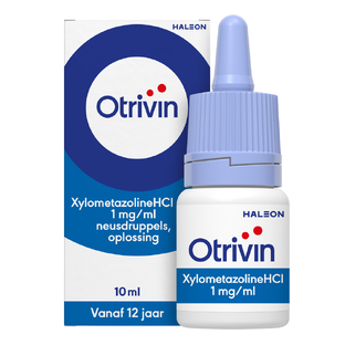 Otrivin Xylometazoline HCI 1 mg/ml Neusdruppels bij een verstopte neus 10ML Otrivin Xylometazoline HCI 1 mg/ml Neusdruppels bij een verstopte neus 10ML