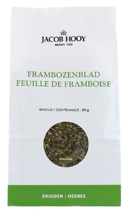 Jacob Hooy Frambozenblad Gesneden 80GR Jacob Hooy Frambozenblad Gesneden 80GR