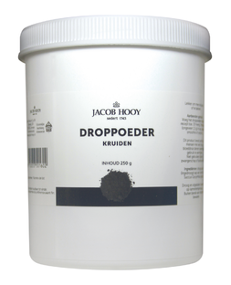Jacob Hooy Droppoeder Kruiden Pot 250GR