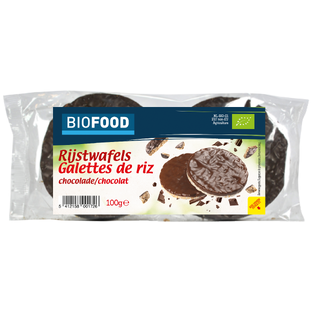 Damhert Biofood Rijstwafels Chocolade 100GR 