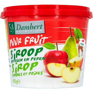 Damhert Puur Fruit 100% Siroop Appel-Peer 450GR Damhert Puur Fruit 100% Siroop Appel-Peer 450GR