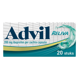 Advil Advil Reliva Liquid-Caps 200 mg voor pijn en koorts 20CP
