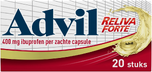 Advil Reliva Forte Liquid Capsules 400 mg - voor pijn en koorts 20CP Advil Reliva Forte Liquid Capsules 400 mg - voor pijn en koorts 20CP