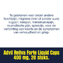 Advil Reliva Forte Liquid-Caps 400 mg voor pijn en koorts 20CPbelofte