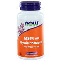 NOW MSM en Hyaluronzuur Capsules 60CP