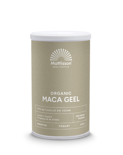 Mattisson HealthStyle Organic Maca Geel 300GR Mattisson HealthStyle Organic Maca Geel 300GR