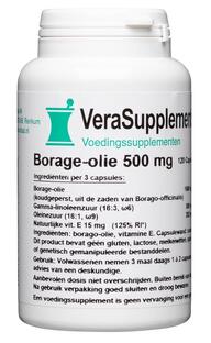 VeraSupplements Borage-olie 500mg Capsules 120CP