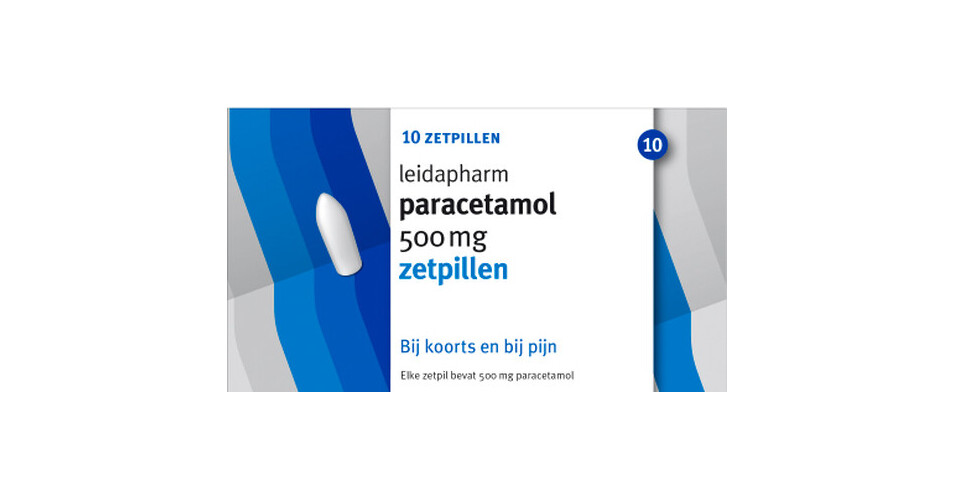 Leidapharm Paracetamol Zetpil 500mg (10 stuks) De Online Drogist