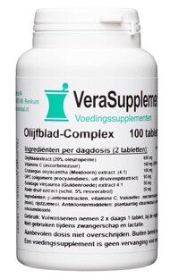 VeraSupplements Olijfblad Complex Tabletten 100TB VeraSupplements Olijfblad Complex Tabletten 100TB