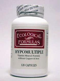 Cardiovascular Research Hypomultiple - Vitaminen/Mineralen Formule Zonder Koper/IJzer 120CP