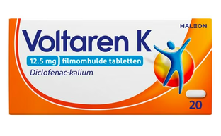 Voltaren K 12,5 mg  pijnstiller Filmomhulde Tabletten Diclofenac-Kalium 20TB