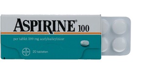 Aspirine 100mg Tabletten 20TB Aspirine 100mg Tabletten 20TB