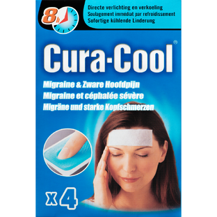 Cura Cool Cura-Cool Migraine & Zware Hoofdpijn Gelstrips 4ST