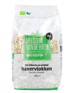 De Halm Havervlokken Grof Biologisch 500GR De Halm Havervlokken Grof Biologisch 500GR