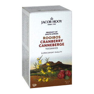 Jacob Hooy Rooibos Cranberry Theezakjes 40ST Jacob Hooy Rooibos Cranberry Theezakjes 40ST