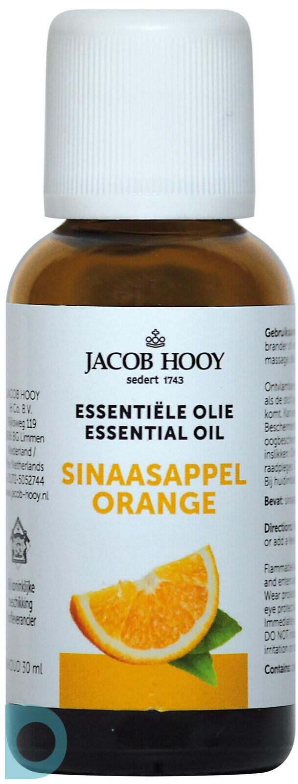 Hoofd kans Zeeziekte Jacob Hooy Essentiële Olie Sinaasappel 30ml | De Online Drogist