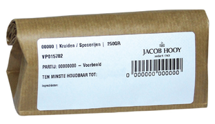 Jacob Hooy Zwarte Bessenblad Gesneden 250GR Jacob Hooy Zwarte Bessenblad Gesneden 250GR