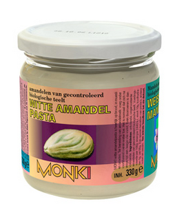 Monki Amandelpasta Wit 330GR Monki Amandelpasta Wit 330GR