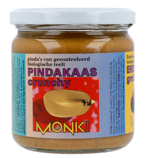 Monki Pindakaas Crunchy 330GR Monki Pindakaas Crunchy 330GR