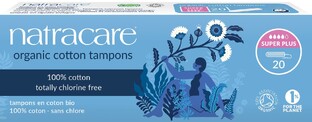 Natracare Cotton Tampons Super Plus 20ST Natracare Cotton Tampons Super Plus 20ST