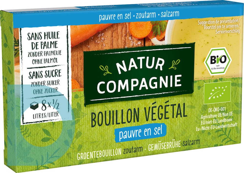 Natur Compagnie Groentebouillon Blokjes Zoutarm 8ST voordelig online