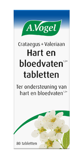 A.Vogel Crataegus + Valeriaan Hart en Bloedvaten Tabletten 80TB A.Vogel Crataegus + Valeriaan Hart en Bloedvaten Tabletten 80TB