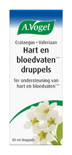 A.Vogel Crataegus + Valeriaan Hart en Bloedvaten Druppels 50ML A.Vogel Crataegus + Valeriaan Hart en Bloedvaten Druppels 50ML