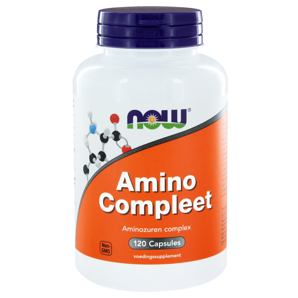 NOW Amino Compleet Capsules 120cp |De Online Drogist