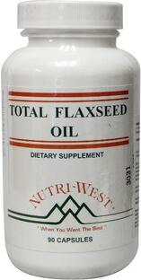 Nutri West Total Flaxceed Oil Capsules 90ST