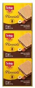 Schar Noccioli Hazelnoot-Crème Wafels Glutenvrij 63GR