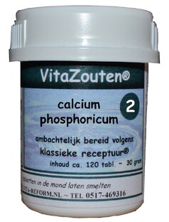 Vita Reform Van der Snoek Vitazouten Nr. 2 Calcium Phosphoricum 120TB Vita Reform Van der Snoek Vitazouten Nr. 2 Calcium Phosphoricum 120TB