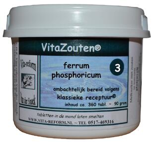 Vita Reform Van der Snoek Vitazouten Nr. 3 Ferrum Phosphoricum 360TB