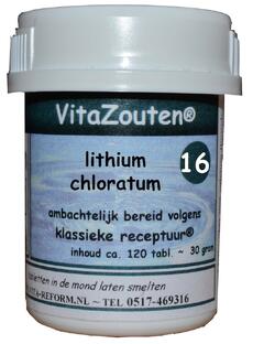 Vita Reform Van der Snoek VitaZouten Nr. 16 Lithium Muriaticum 120TB