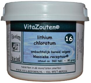 Vita Reform Van der Snoek VitaZouten Nr. 16 Lithium Muriaticum 360TB