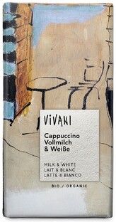 Vivani Chocoladereep Cappuccino 100GR Vivani Chocoladereep Cappuccino 100GR