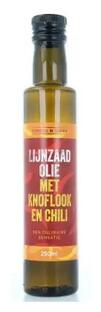 Omega & More Lijnzaad Olie Knoflook en Chili 250ML