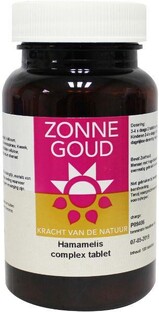 Zonnegoud Hamamelis Complex Tabletten 120TB Zonnegoud Hamamelis Complex Tabletten 120TB