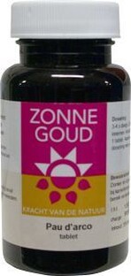 Zonnegoud Pau D Arco Tabletten 200TB Zonnegoud Pau D Arco Tabletten 200TB
