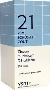 Vsm Schussler 21 Zincum Muriaticum D6 Tabletten 200TB
