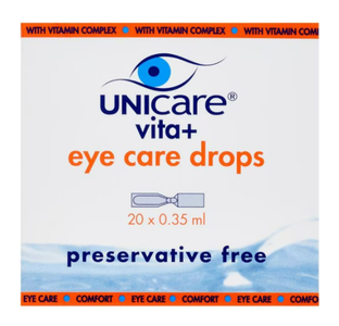 Unicare Vita Eye Care Drops Ampullen 20 x 0.35ml 20ST Unicare Vita Eye Care Drops Ampullen 20 x 0.35ml 20ST
