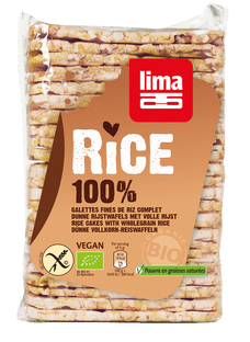 Lima Dunne Rijstwafels Met Zout 130GR Lima Dunne Rijstwafels Met Zout 130GR