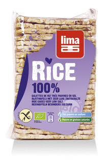 Lima Dunne Rijstwafels Zonder Zout 130GR Lima Dunne Rijstwafels Zonder Zout 130GR