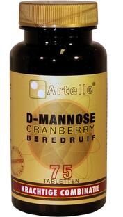 Artelle D-Mannose Cranberry Beredruif Tabletten 75 Tabletten 75TB