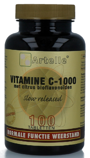 Artelle Vitamine C1000 Bioflavonoiden Tabletten 100TB Artelle Vitamine C1000 Bioflavonoiden Tabletten 100TB