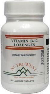 Nutri West Vitamine B12 Lozenges 60ST
