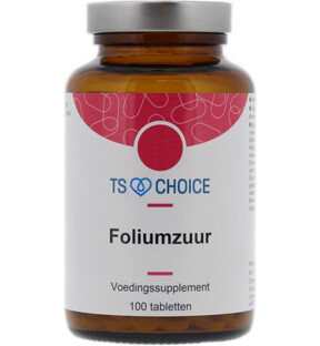 TS Choice Foliumzuur 400 Tabletten 100TB TS Choice Foliumzuur 400 Tabletten 100TB